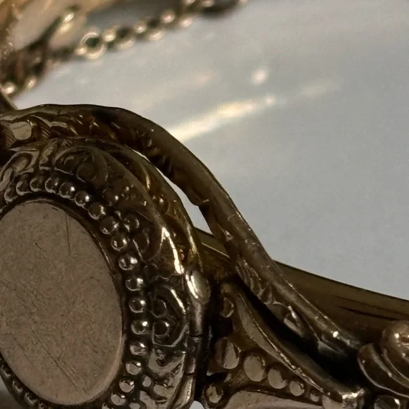 Unique Vintage Austin&Stones Gold filled- plated Hinged Bangle Bracelet 1907ss - Picture 6 of 14